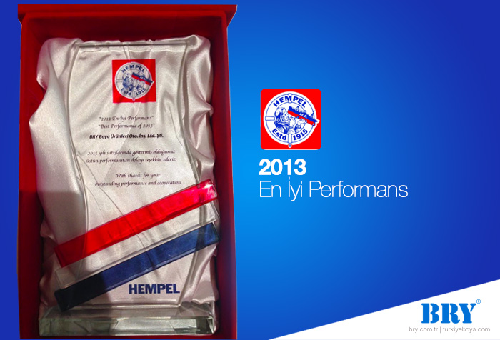 Hempel 2013 En İyi Performans Ödülü